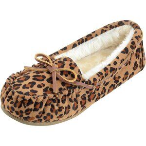 Women's Micro Suede Faux Fur Cozy Brown Indoor Outdoor House Slippers Boot Shoes